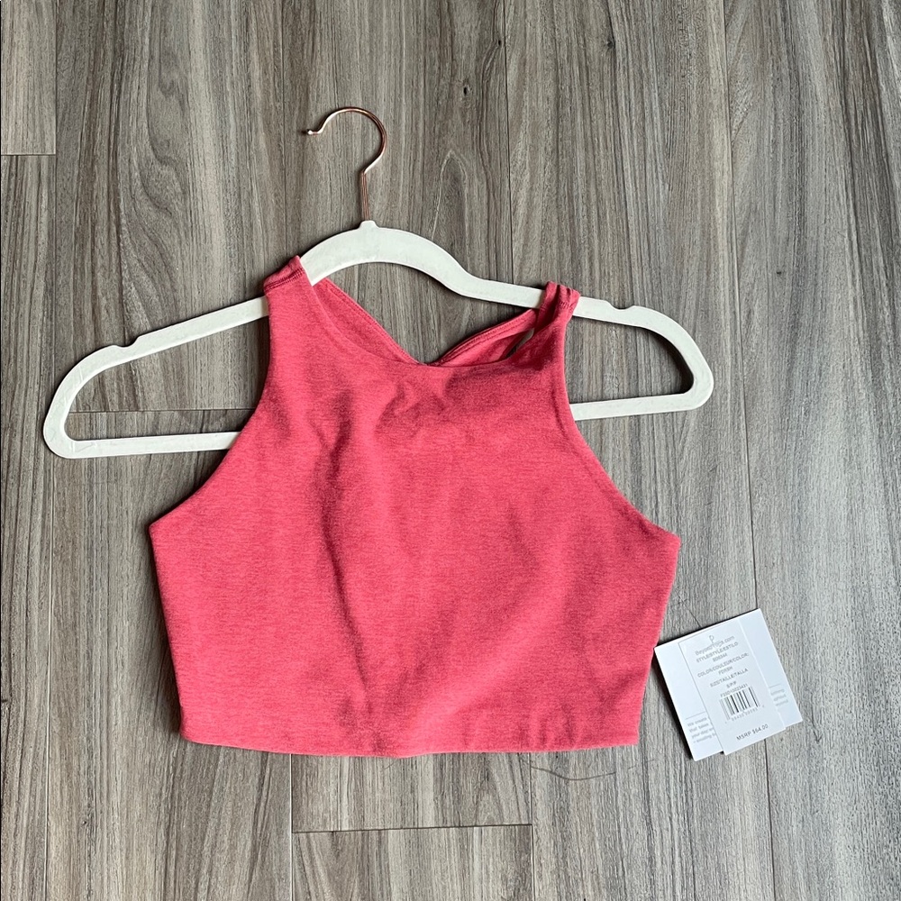 Pink Cropped Tank Top